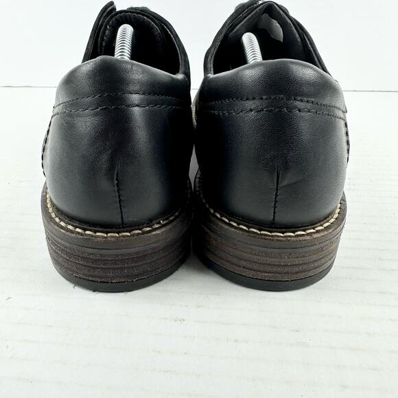 NAOT Men\'s Oxford Mule Shoes Size 41 / 8 Suede Leather Lace Up Round Toe Black main image 7